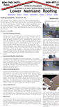 Mobile Screenshot of lower-mainland-roofing.ca